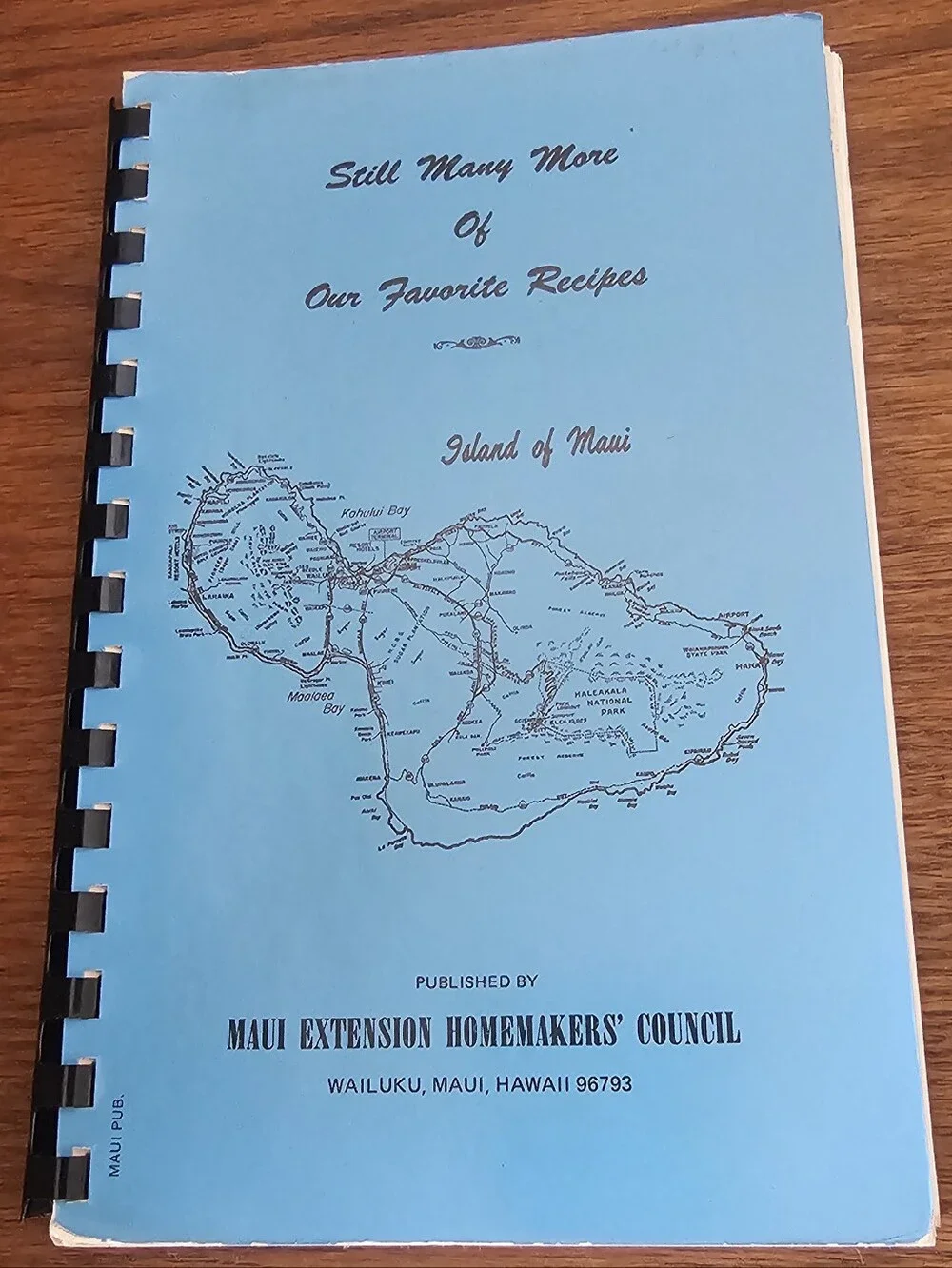 Blue Maui Recipe Cookbook Vintage